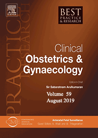 ژورنال Best Practice &amp; Research Clinical Obstetrics &amp; Gynaecology August 2019