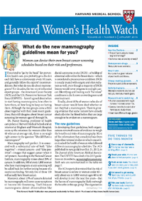 خبرنامه Harvard Womens Health Watch January 2016