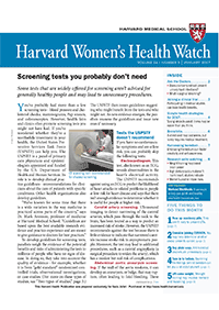 خبرنامه Harvard Womens Health Watch January 2017